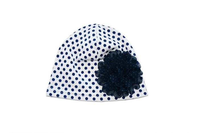 Warm hat Dots Flower