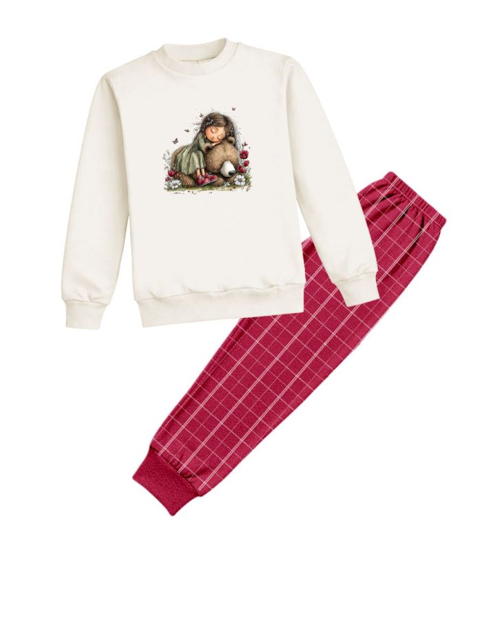 Women's pyjamas GIRL and BEAR long sleeves