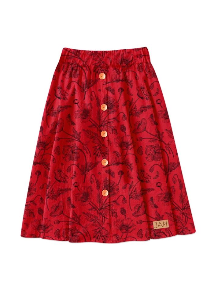 Women's skirt WILD POPPIES