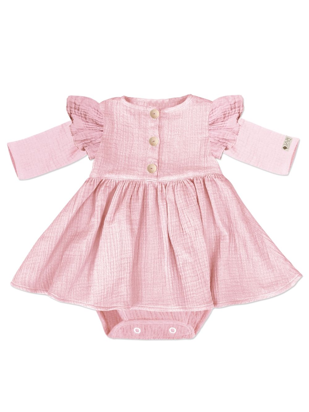 Long-sleeved dress bodysuit PEONY