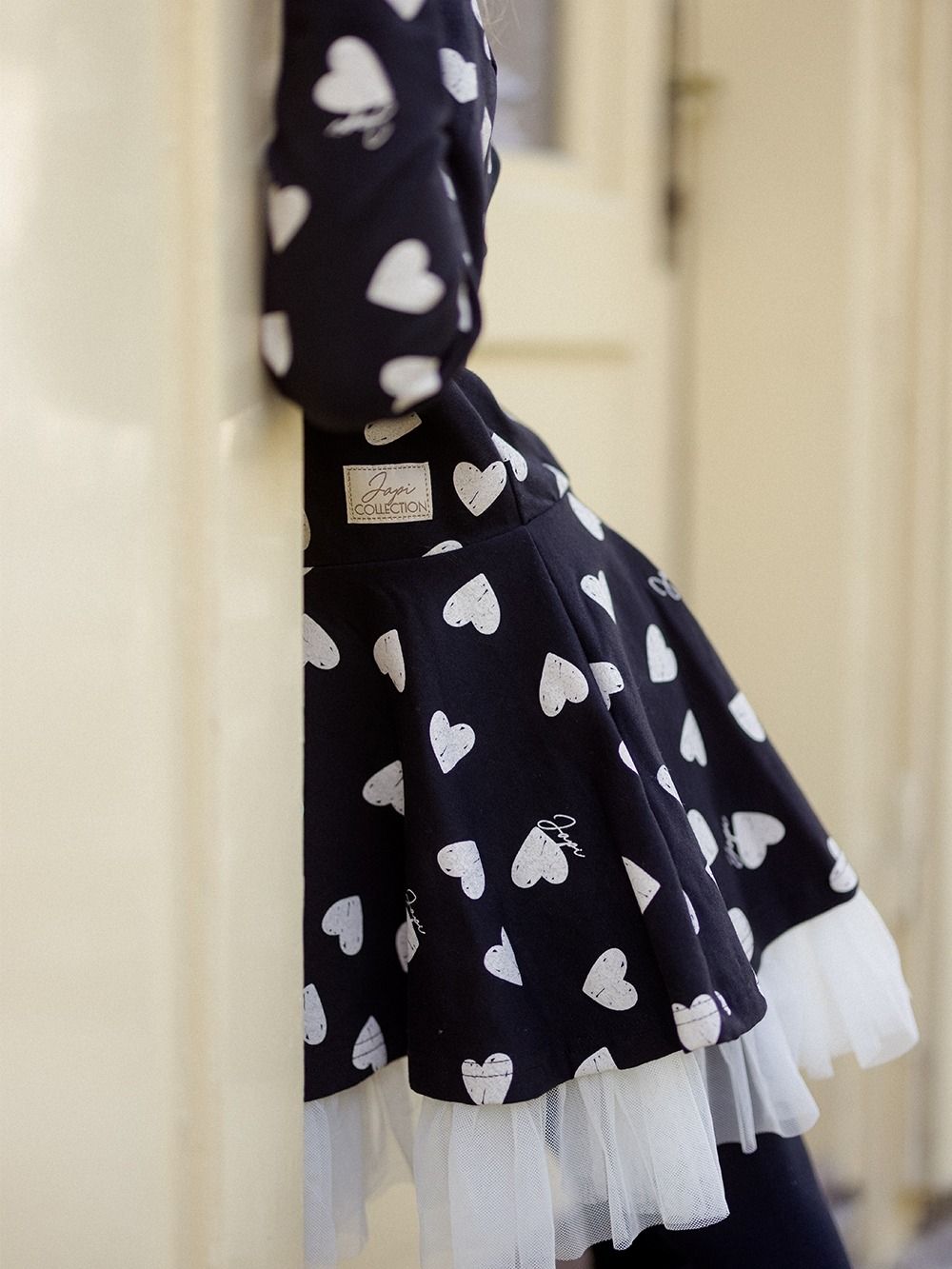 Long-sleeved dress with tulle JAPI HEARTS