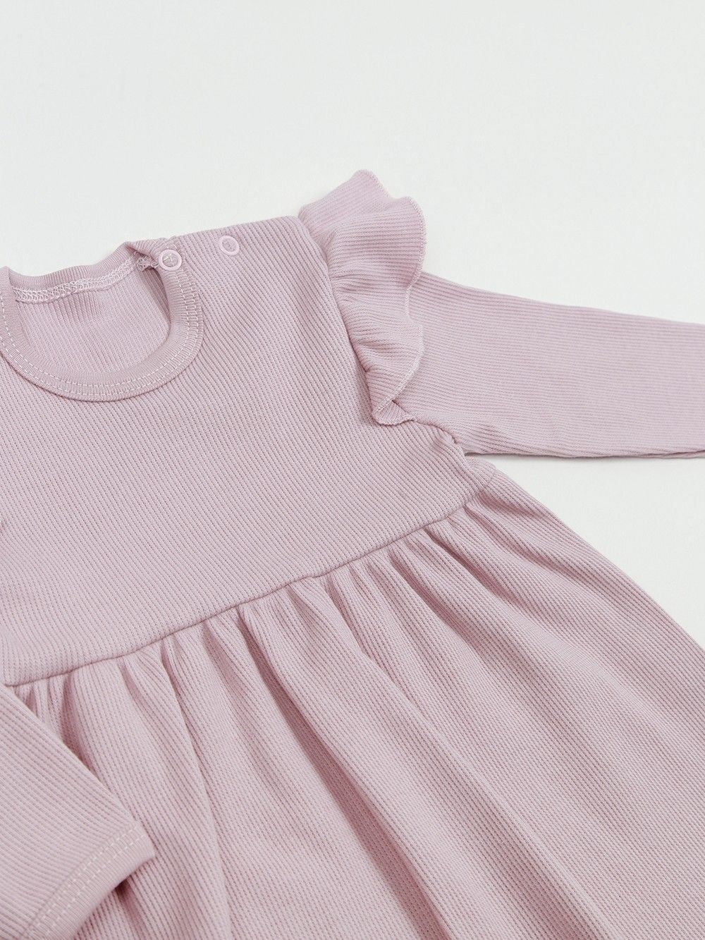 Long-sleeved flounce dress Girl