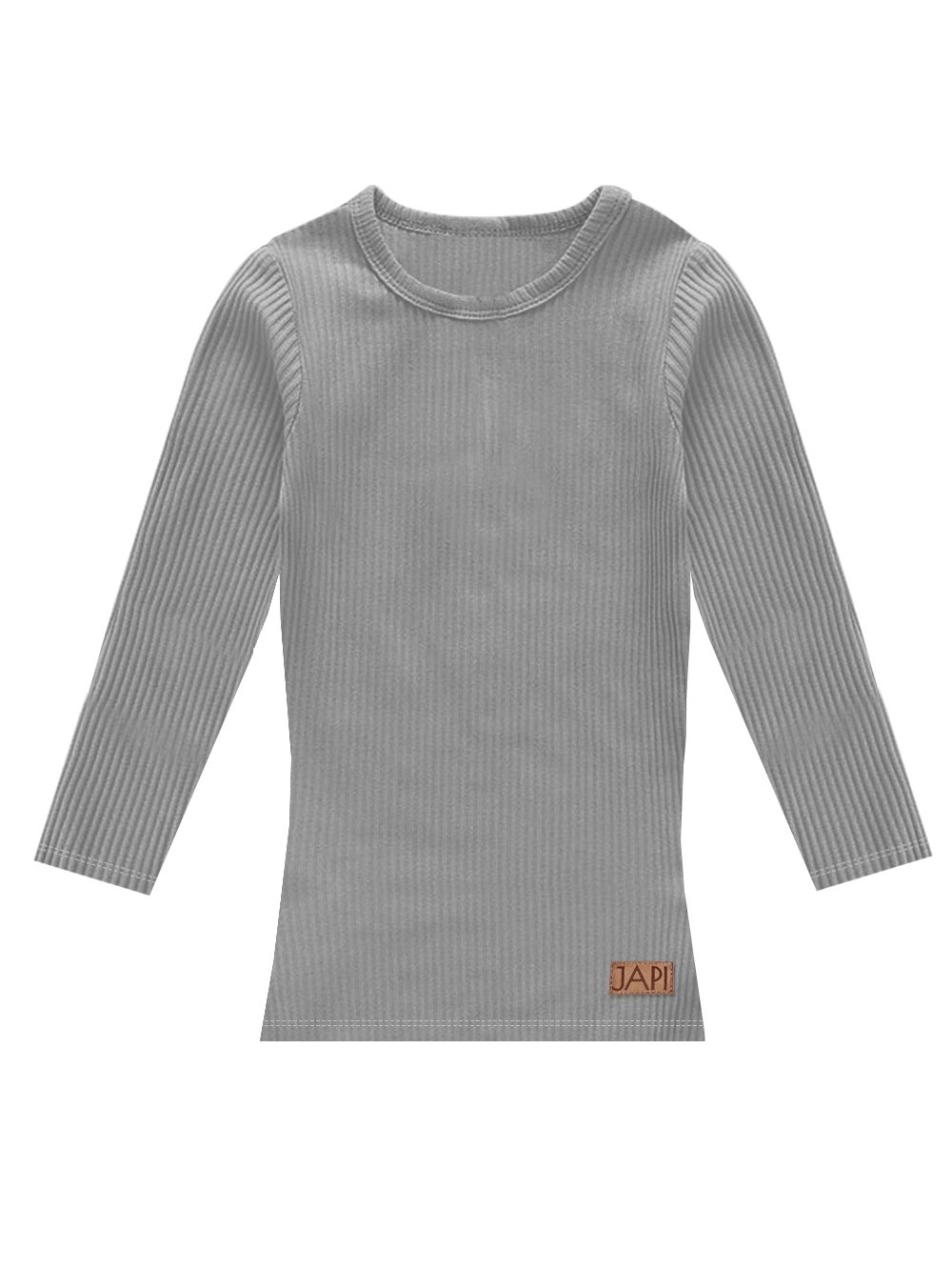 Long-sleeved ribbed T-shirt 1