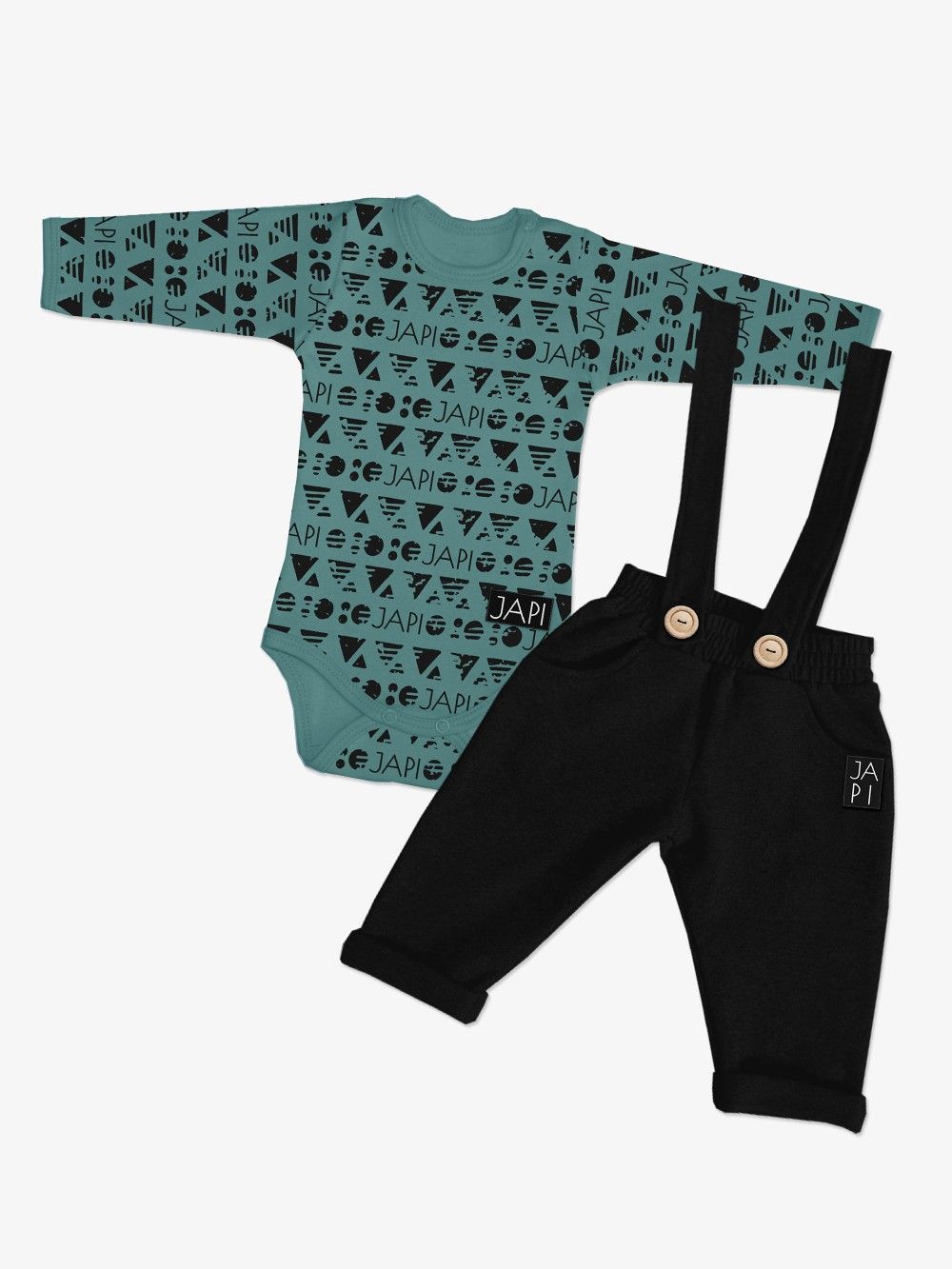 Long-sleeved set Triangle