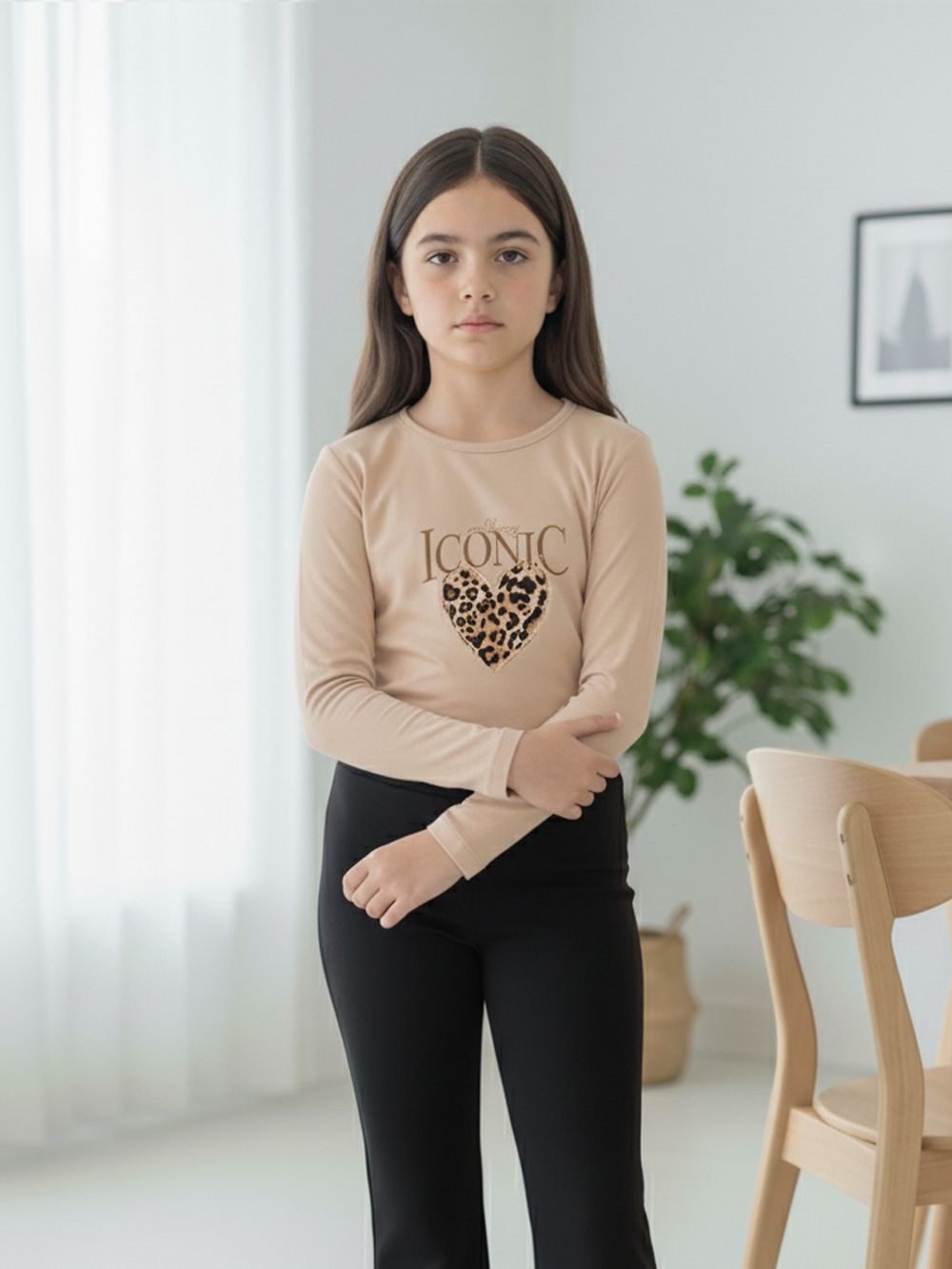 Long-sleeved T-shirt 1F LEOPARD