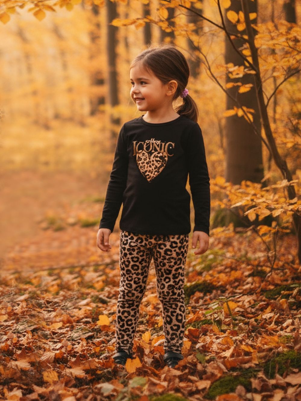 Long-sleeved T-shirt 1F LEOPARD