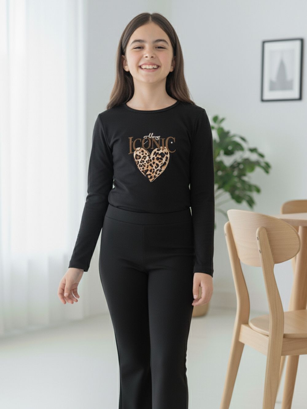 Long-sleeved T-shirt 1F LEOPARD