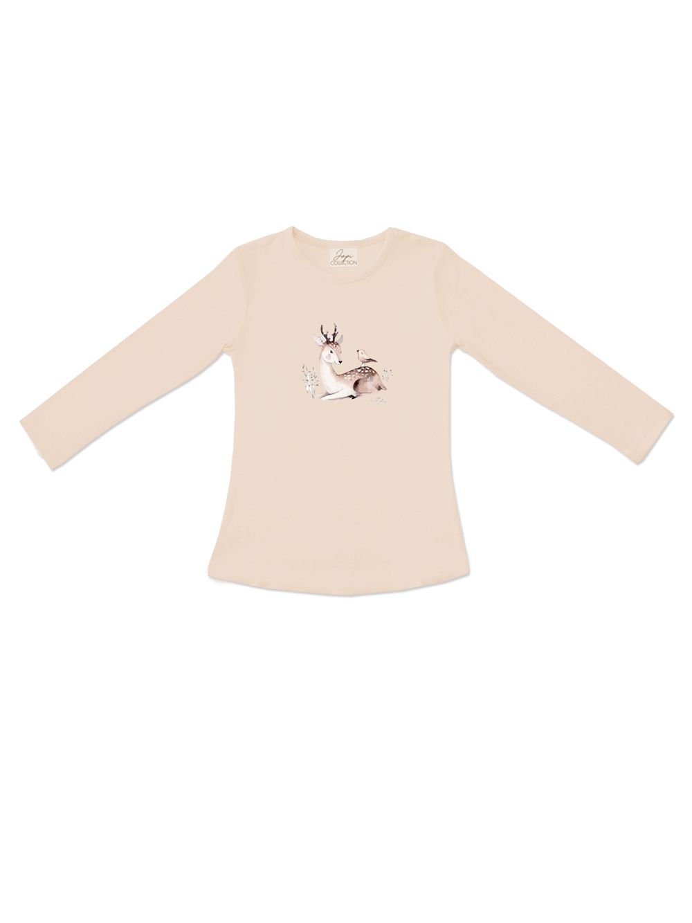 Long-sleeved T-shirt DEER and BIRD