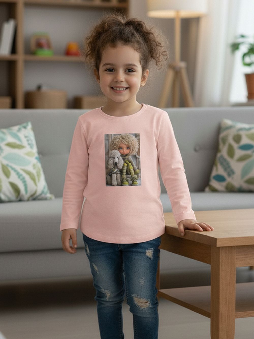 Long-sleeved T-shirt GIRL and DOG