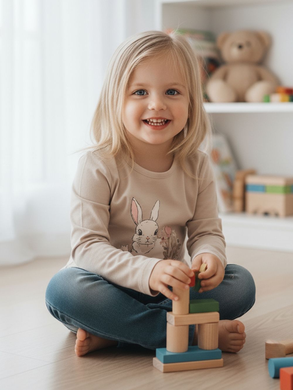 Long-sleeved T-shirt SWEET BUNNY