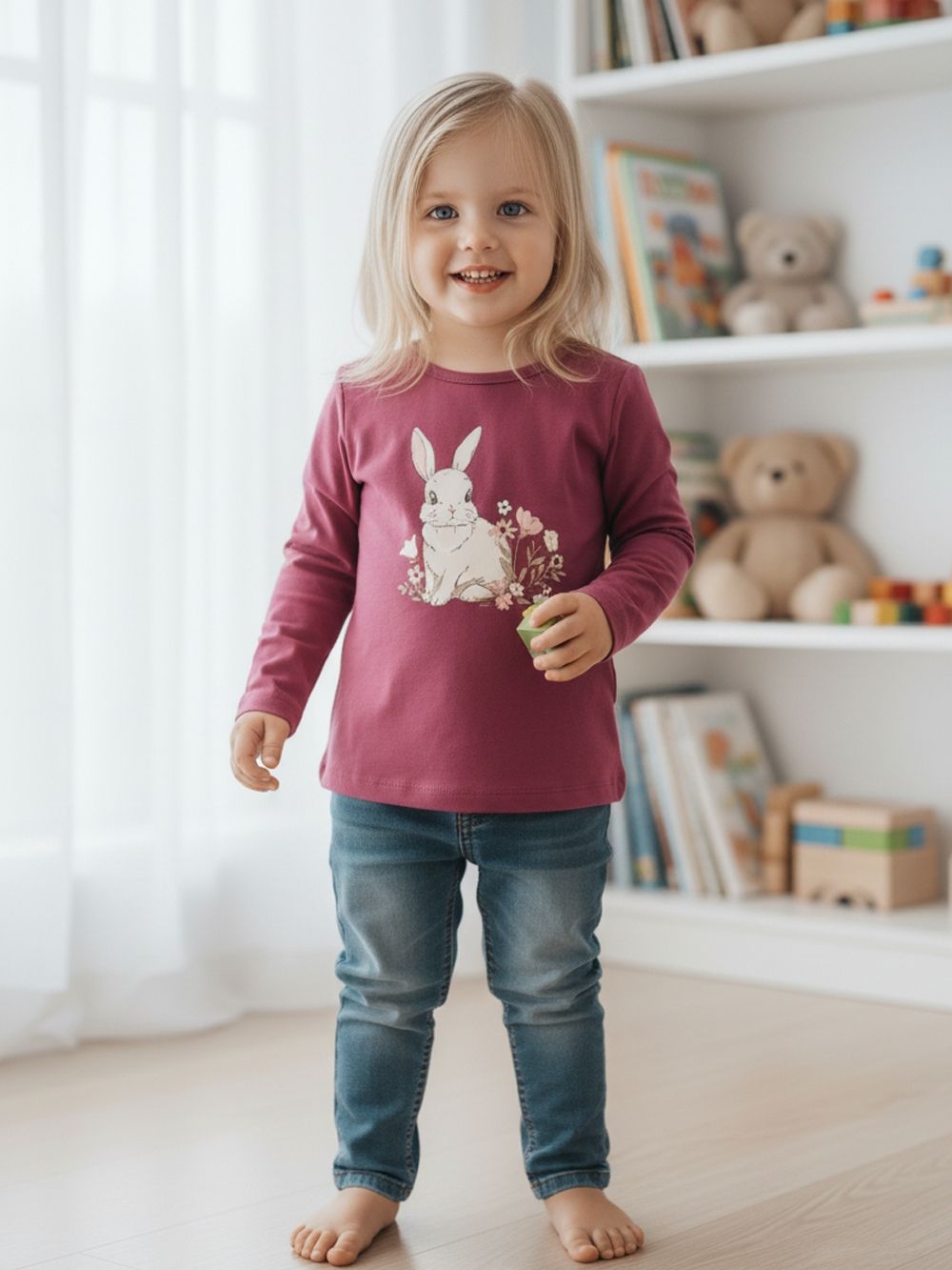 Long-sleeved T-shirt SWEET BUNNY