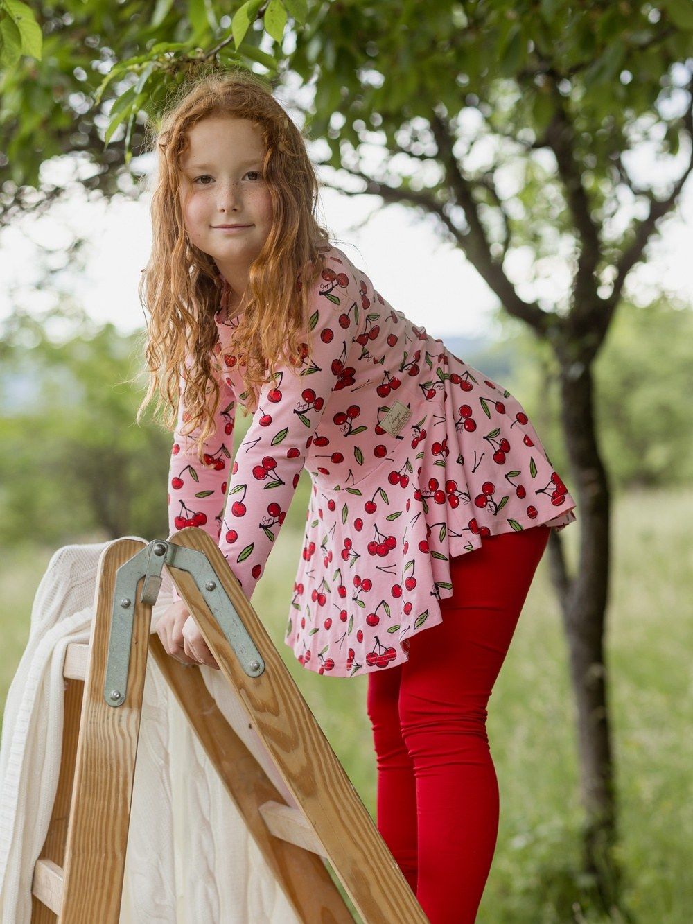 Long-sleeved tunic CHERRY
