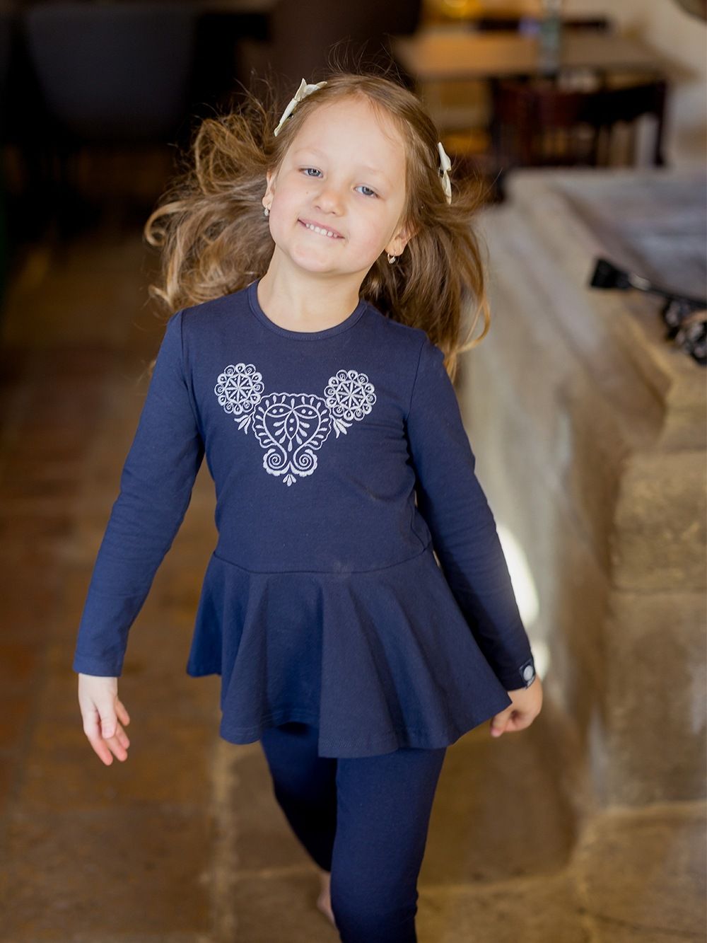 Long-sleeved tunic Perun Flower