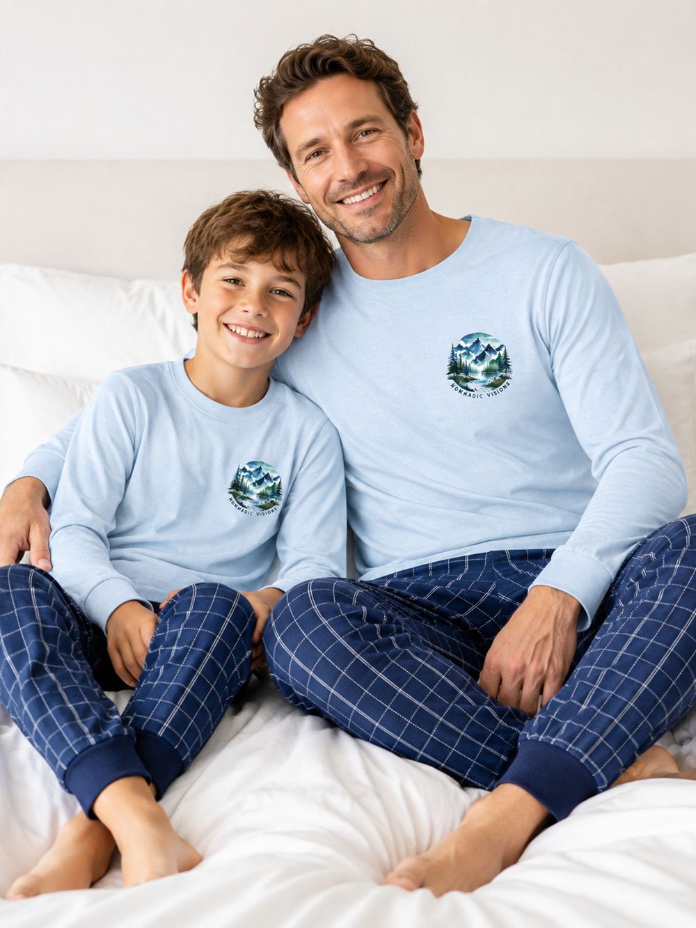 Men's long-sleeved pajamas NATURE VIBES