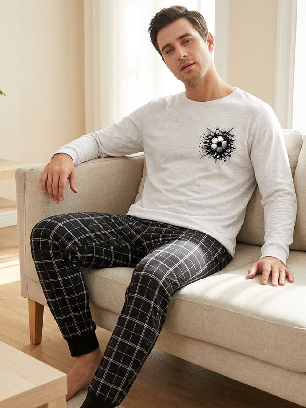 Men's long-sleeved pajamas PERFECT SHOT