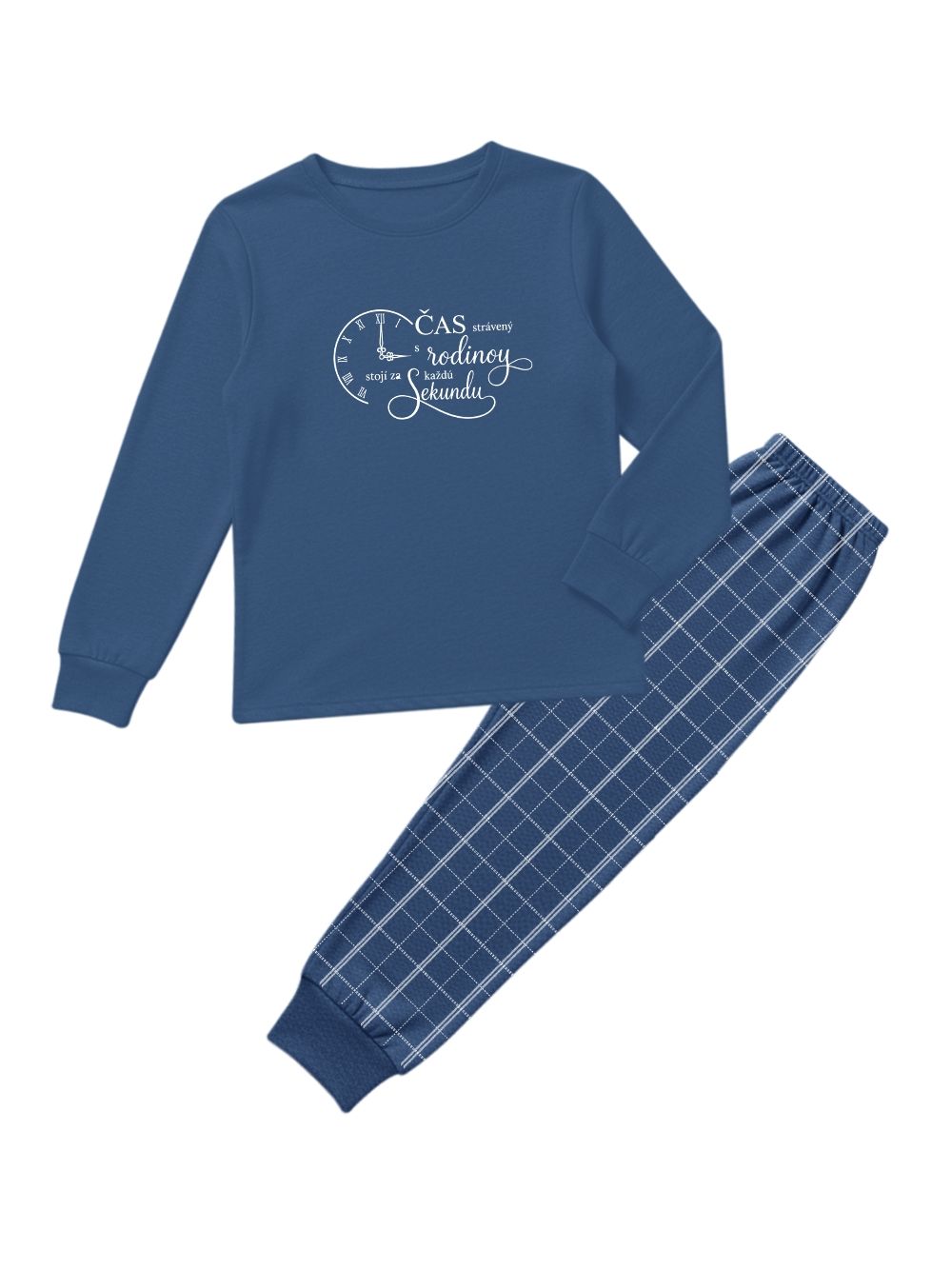 Men's long-sleeved pajamas SPOLOČNÝ ČAS
