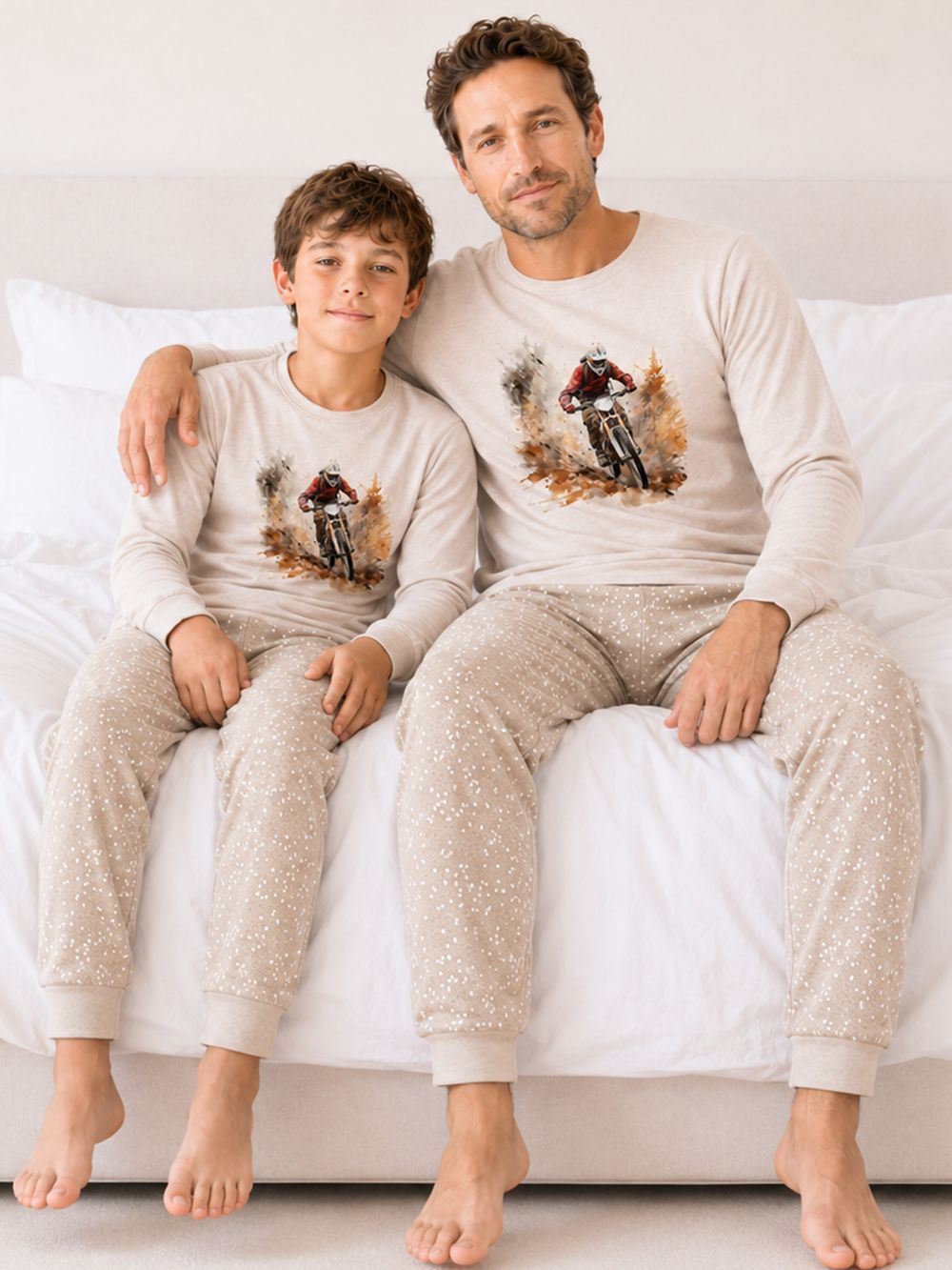 Men's short-sleeved pajamas FOREST RIDER