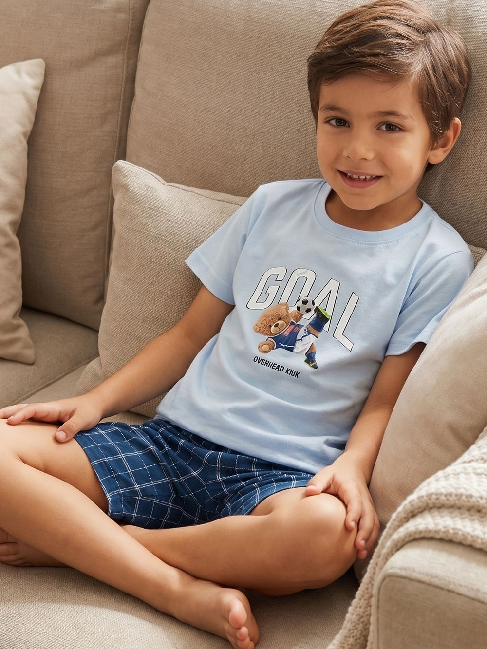 Pyjamas GOAL with short sleeves