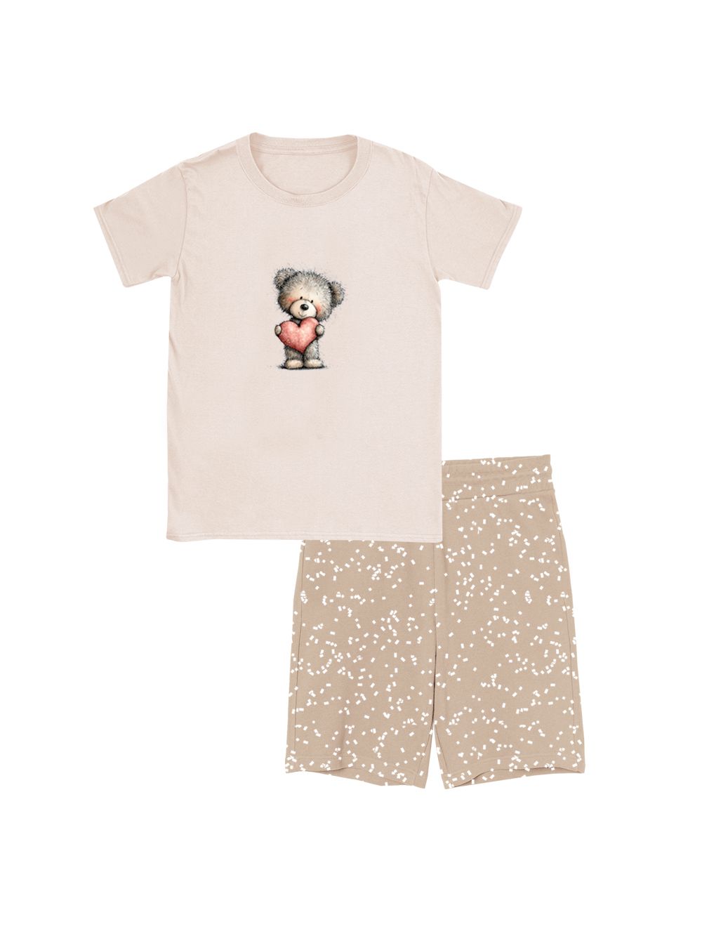 Pyjamas LOVELY TEDDY with short sleeves