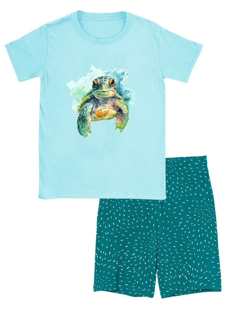 Pyjamas TURTLE with short sleeves