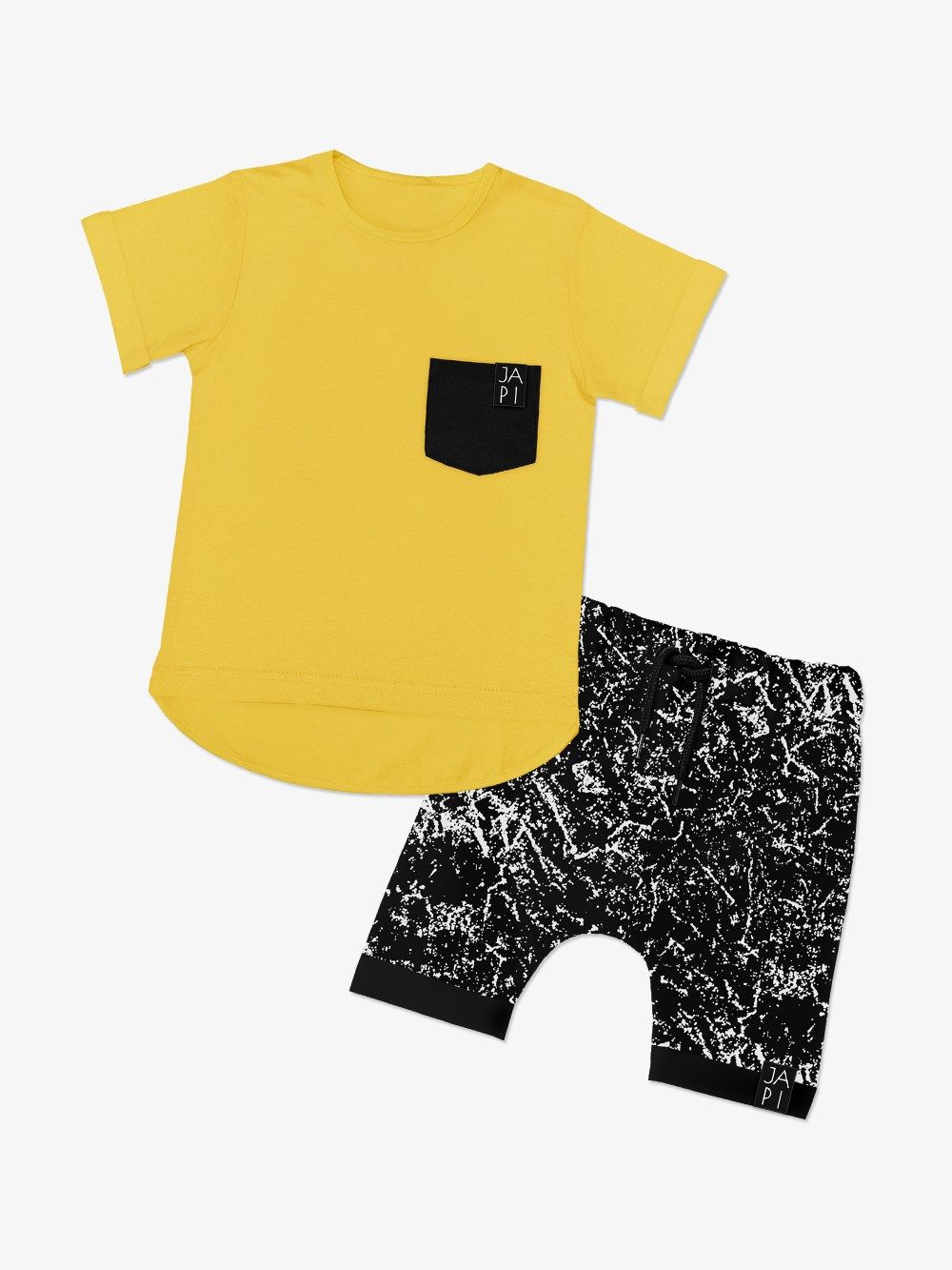 Set of T-shirt and shorts Yellow
