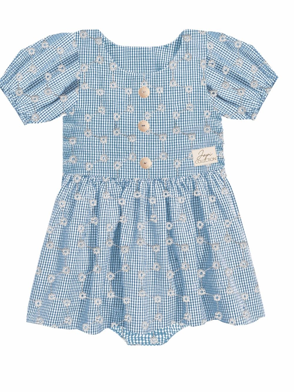 Short-sleeved dress bodysuit BLOSSOM