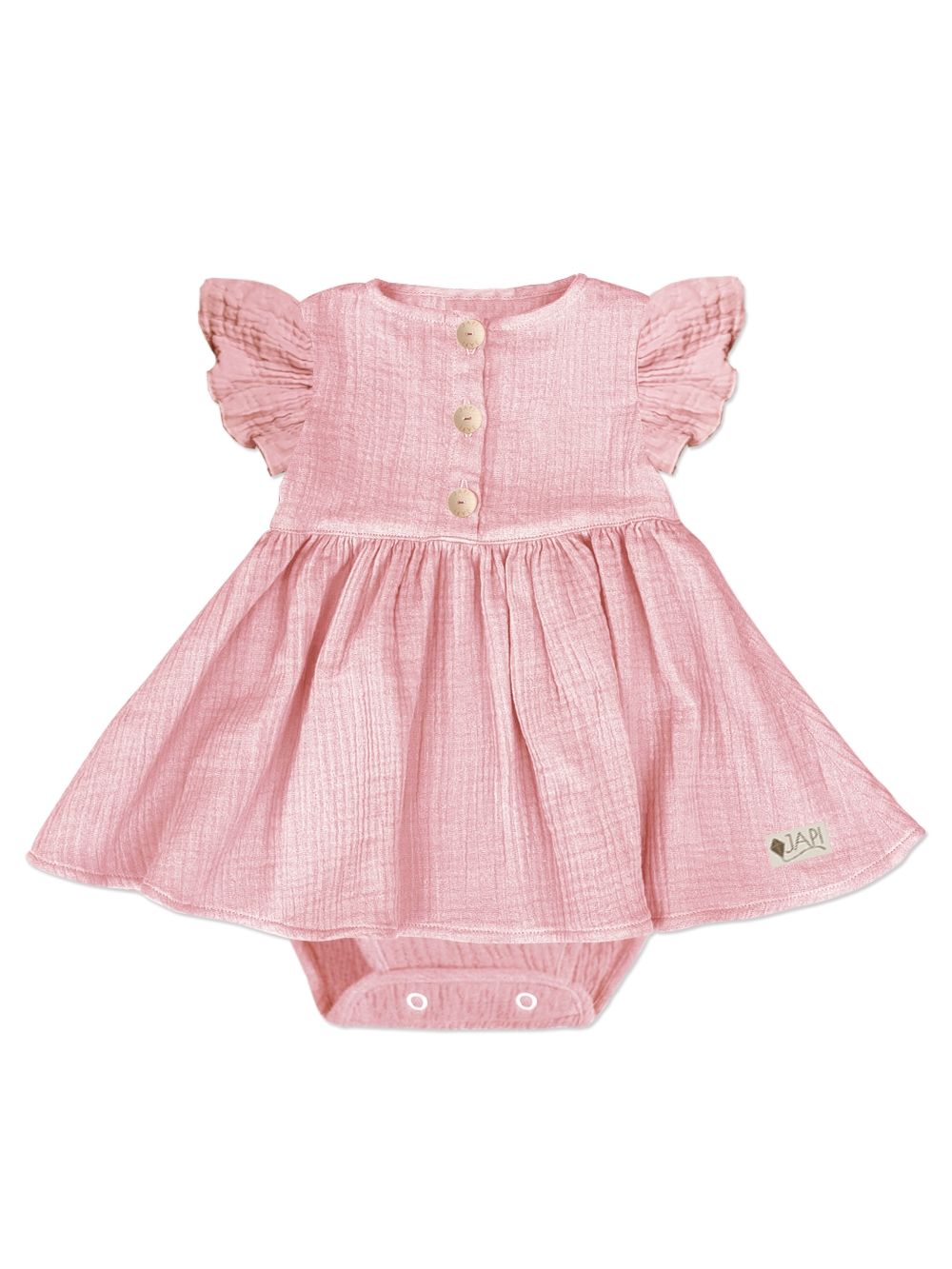 Short-sleeved dress bodysuit PEONY