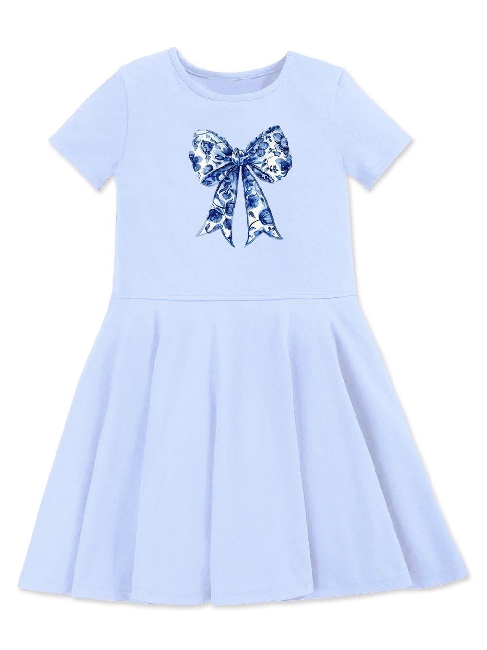 Short-sleeved dress CHIC in BLUE