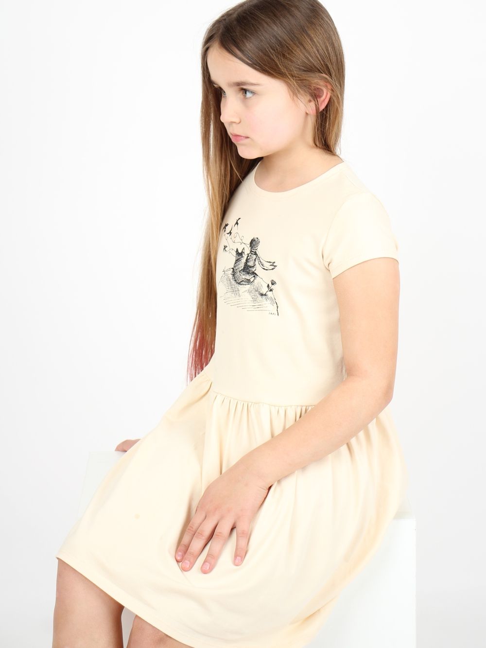 Short-sleeved dress LITTLE PRINCE