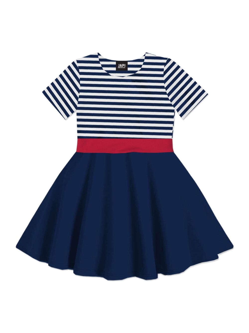 Short-sleeved dress MARITIME