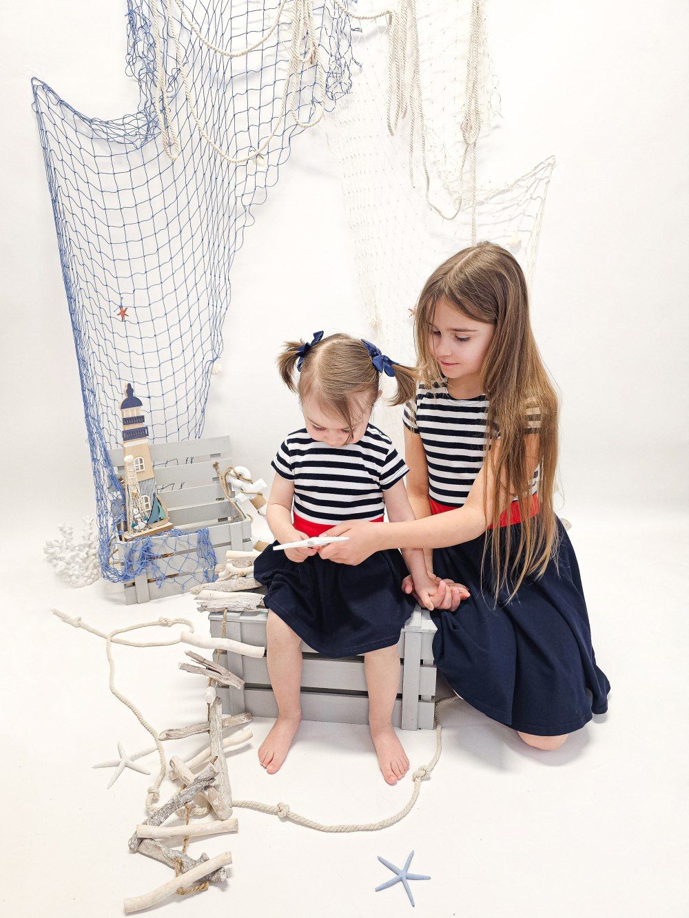 Short-sleeved dress MARITIME