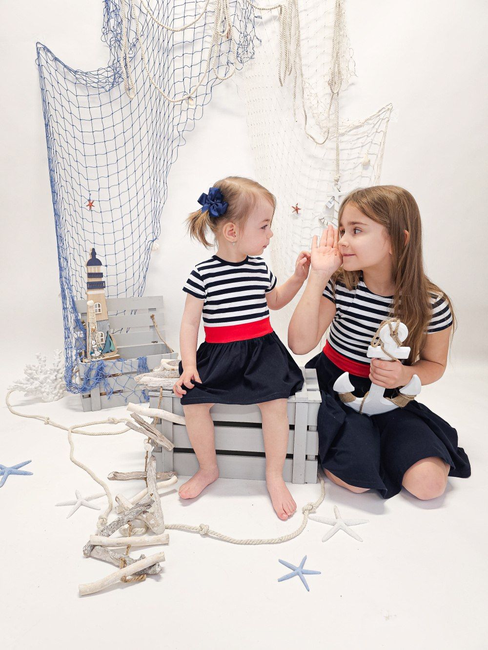 Short-sleeved dress MARITIME