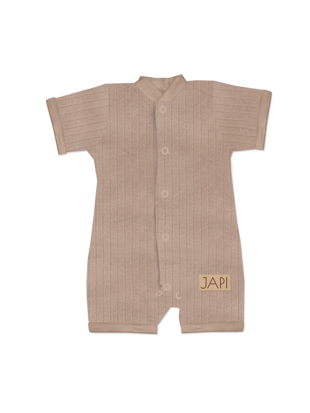 Short-sleeved jumpsuit CREAM