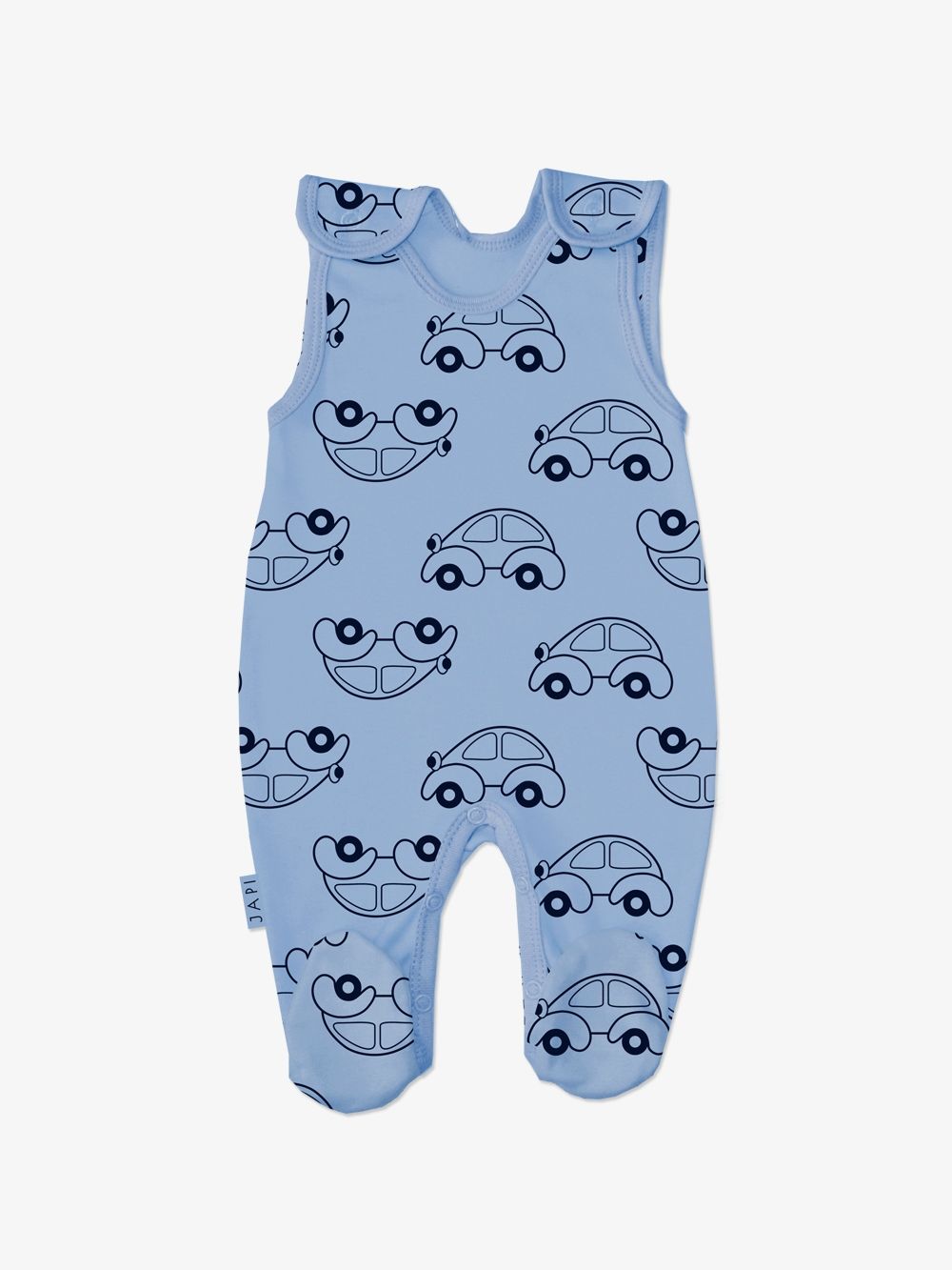 Sleeveless footie print CAR