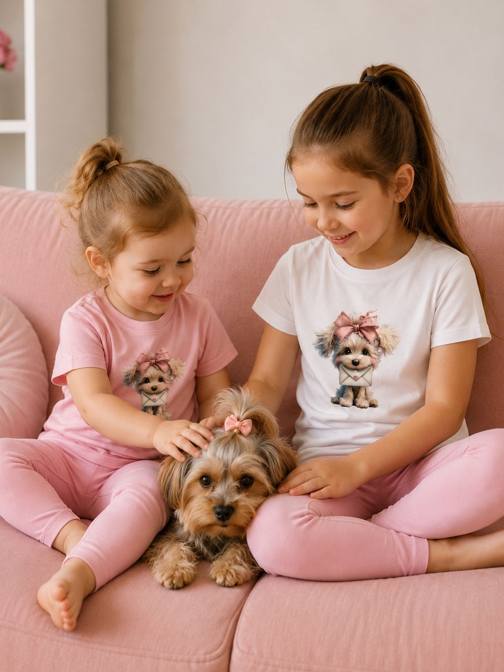 T-shirt with short sleeves LITTLE PUPPY