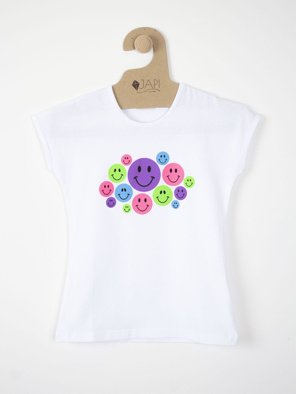 Dievčenské tričko SMILES s krátkym rukávom