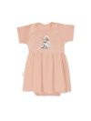 Baby bodysuit dress SWEET CAT with long sleeves