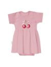 Baby bodysuit dress SWEET CHERRY with short sleeves