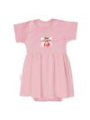 Baby bodysuit dress SWEET STRAWBERRY with short sleeves