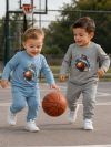 Boys' long-sleeved T-shirt BASKETBALL TIME
