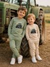 Boys' long-sleeved T-shirt TRACTOR TIME