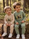 Boys' long-sleeved T-shirt WOODLAND BEAR