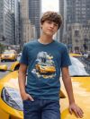 Boys'short-sleeved SPORT CAR T-shirt
