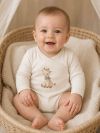 Children's long-sleeved wrap bodysuits GIRAFFE