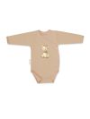 Children's long-sleeved wrap bodysuits GIRAFFE