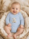 Children's long-sleeved wrap bodysuits LITTLE BEAR