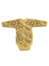 Children's long-sleeved wrap bodysuits WOOD