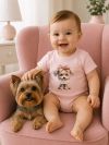 Children's short-sleeved bodysuits LITTLE PUPPY