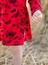 Dress bodysuit  WILD POPPIES LS