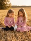 Girls' BUNNY LOVE long-sleeved dress